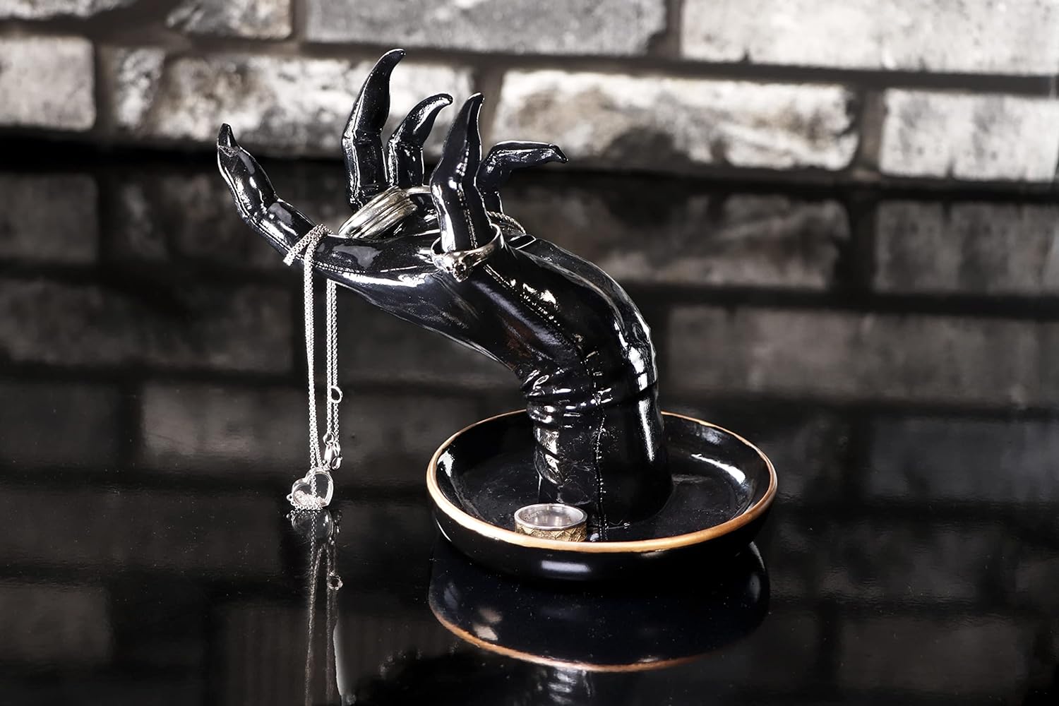 Nemesis Now Precious Protector Jewellery Holder, Black, 18.2cm