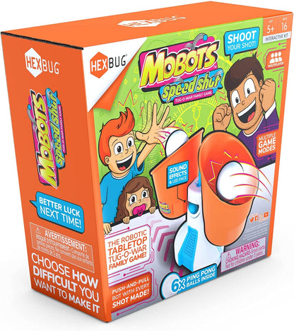 HEXBUG Mobots Speed Shot, Robot Tossing Game, Electronic Indoor Tabletop Toy, Family Fun for Kids and Adults, Ages 5 and Up