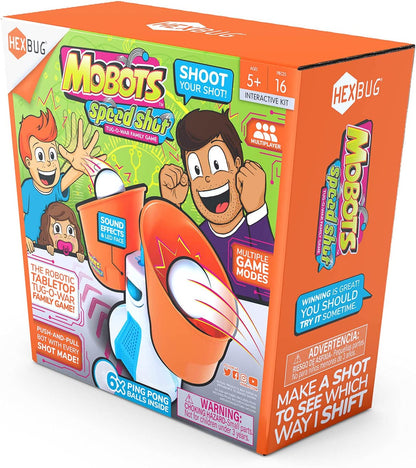 HEXBUG Mobots Speed Shot, Robot Tossing Game, Electronic Indoor Tabletop Toy, Family Fun for Kids and Adults, Ages 5 and Up
