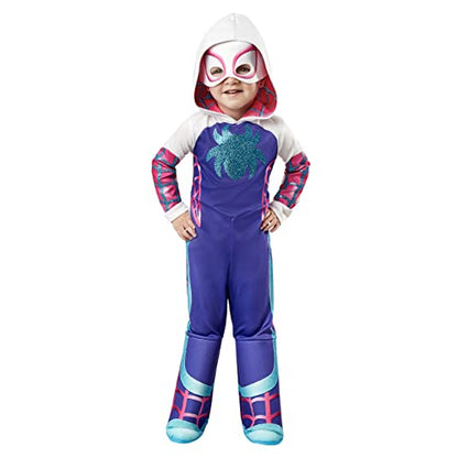 Rubies Official Marvel Spidey and his Amazing Friends Ghost Spider Deluxe Toddler Costume