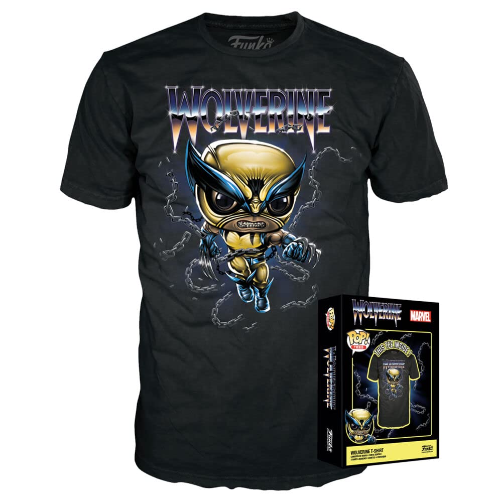Funko Boxed Tee: Marvel: Wolverine: - Extra Large - (XL) - Marvel Comics - T-Shirt - Clothes - Gift Idea - Short Sleeve Top for Adults Unisex Men and Women - Official Merchandise - Comic Books Fans