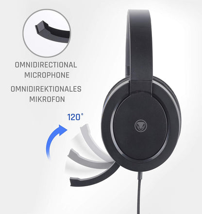 snakebyte HEADSET 4 PRO – Playstation 4 Stereo Gaming Headset mit Mikrofon PS4 / PS4 Slim/ PS4 Pro, 3,5mm Audio Stecker, kompatibel mit PC, XBOX, VOIP, Telefonkonferenzen, VideoCall, Skype, Zoom, uvm. PS4 Pro Edition