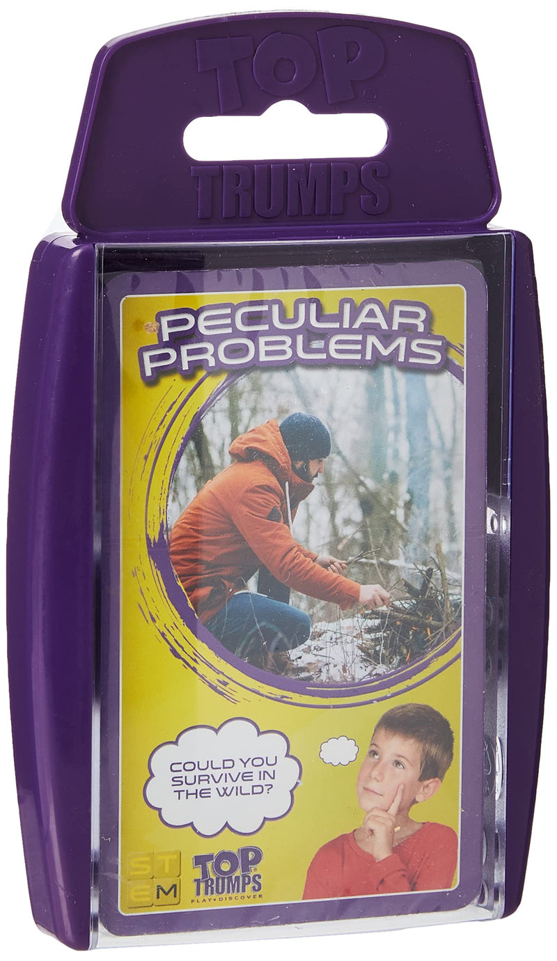 Top Trumps Stem: Peculiar Problems Classic Card Game, aprende Datos sobre cómo Construir un Castillo y Dividir una Pizza Perfectamente en Este Paquete Educativo, Regalos y Juguetes para niños y niñas
