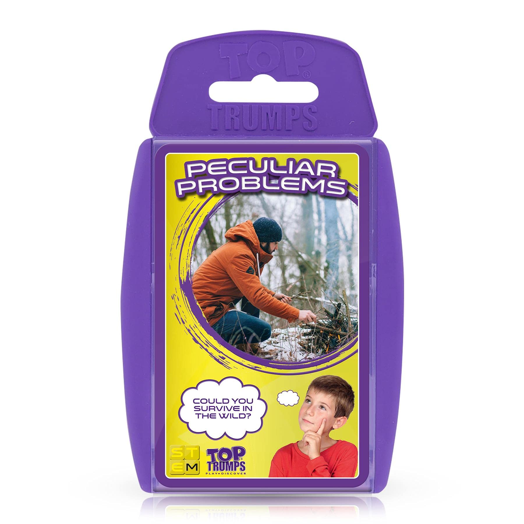 Top Trumps Stem: Peculiar Problems Classic Card Game, aprende Datos sobre cómo Construir un Castillo y Dividir una Pizza Perfectamente en Este Paquete Educativo, Regalos y Juguetes para niños y niñas