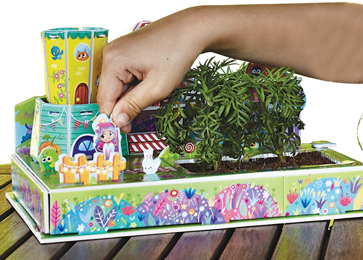Puzzle & Grow PUL00000 Unicorn Garden – Grow Your Own Plants from Seeds Set in 3D Puzzle for Kids – Ages 5+
