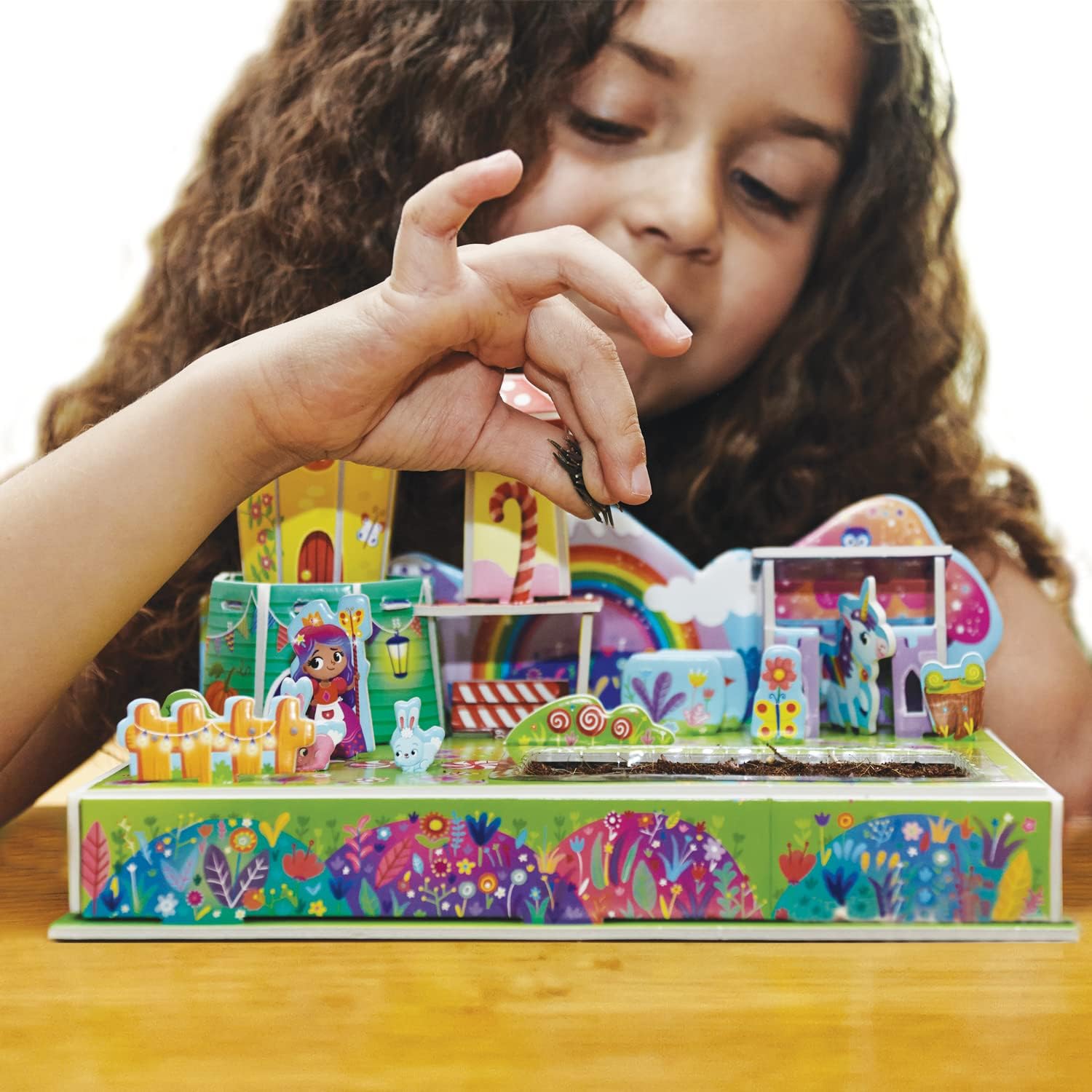 Puzzle & Grow PUL00000 Unicorn Garden – Grow Your Own Plants from Seeds Set in 3D Puzzle for Kids – Ages 5+