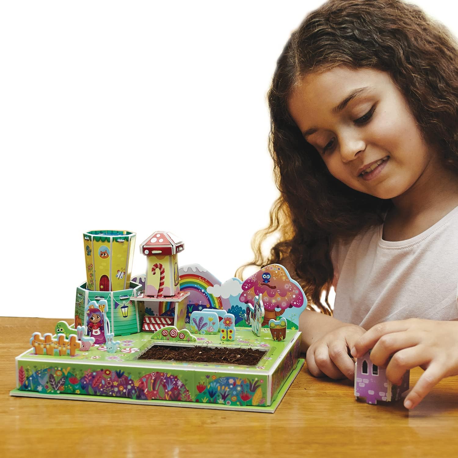 Puzzle & Grow PUL00000 Unicorn Garden – Grow Your Own Plants from Seeds Set in 3D Puzzle for Kids – Ages 5+