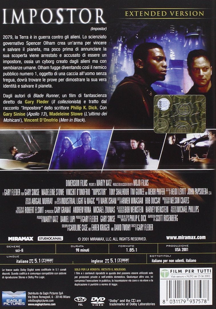 impostor dvd Italian Import