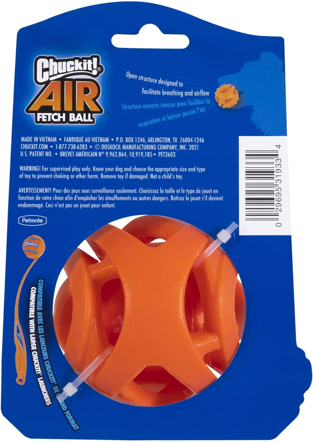 Chuckit - Breathe Right Fetch Ball Large  7,5Cm - (Chuc31933)