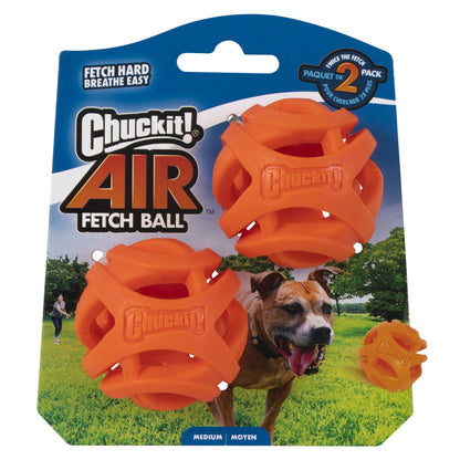 Chuckit! Dog Air Fetch Ball, Medium, 2 Pack Medium 2