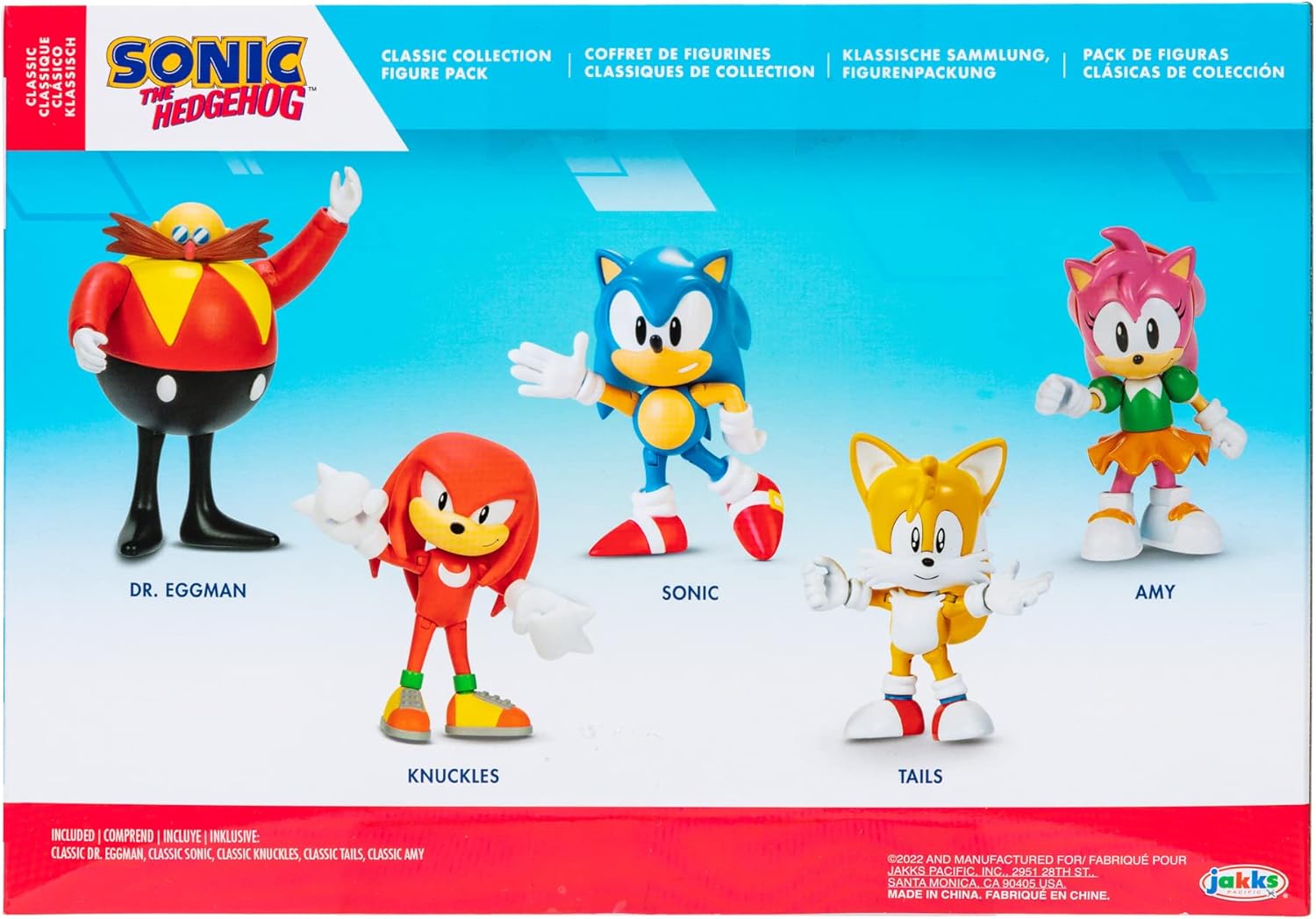 JAKKS PACIFIC LTD Pack 5 Figurines Sonic 6CM