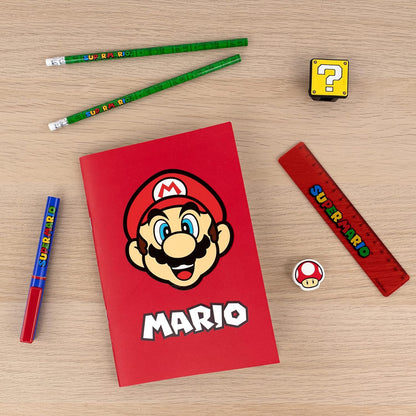 Undercover SUMA1122 Super Mario 7 Piece Stationery Set, red