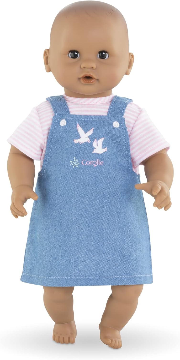 Corolle Kleid gestreift, Loire, Puppenzubehör, Puppenkleidung, für alle 30cm Babypuppen, ab 18 Monate