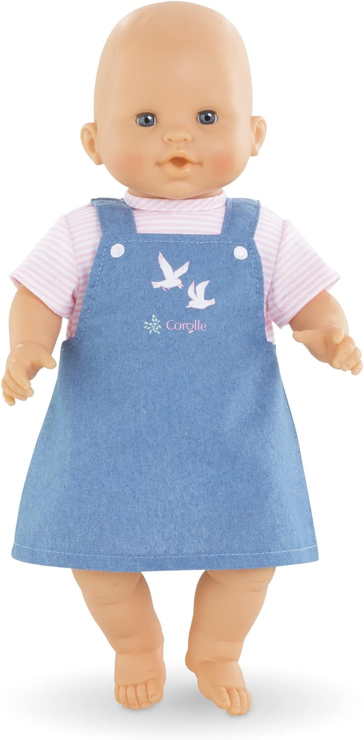 Corolle Kleid gestreift, Loire, Puppenzubehör, Puppenkleidung, für alle 36cm Babypuppen, ab 2 Jahre