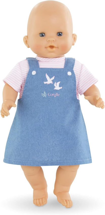 Corolle Kleid gestreift, Loire, Puppenzubehör, Puppenkleidung, für alle 36cm Babypuppen, ab 2 Jahre