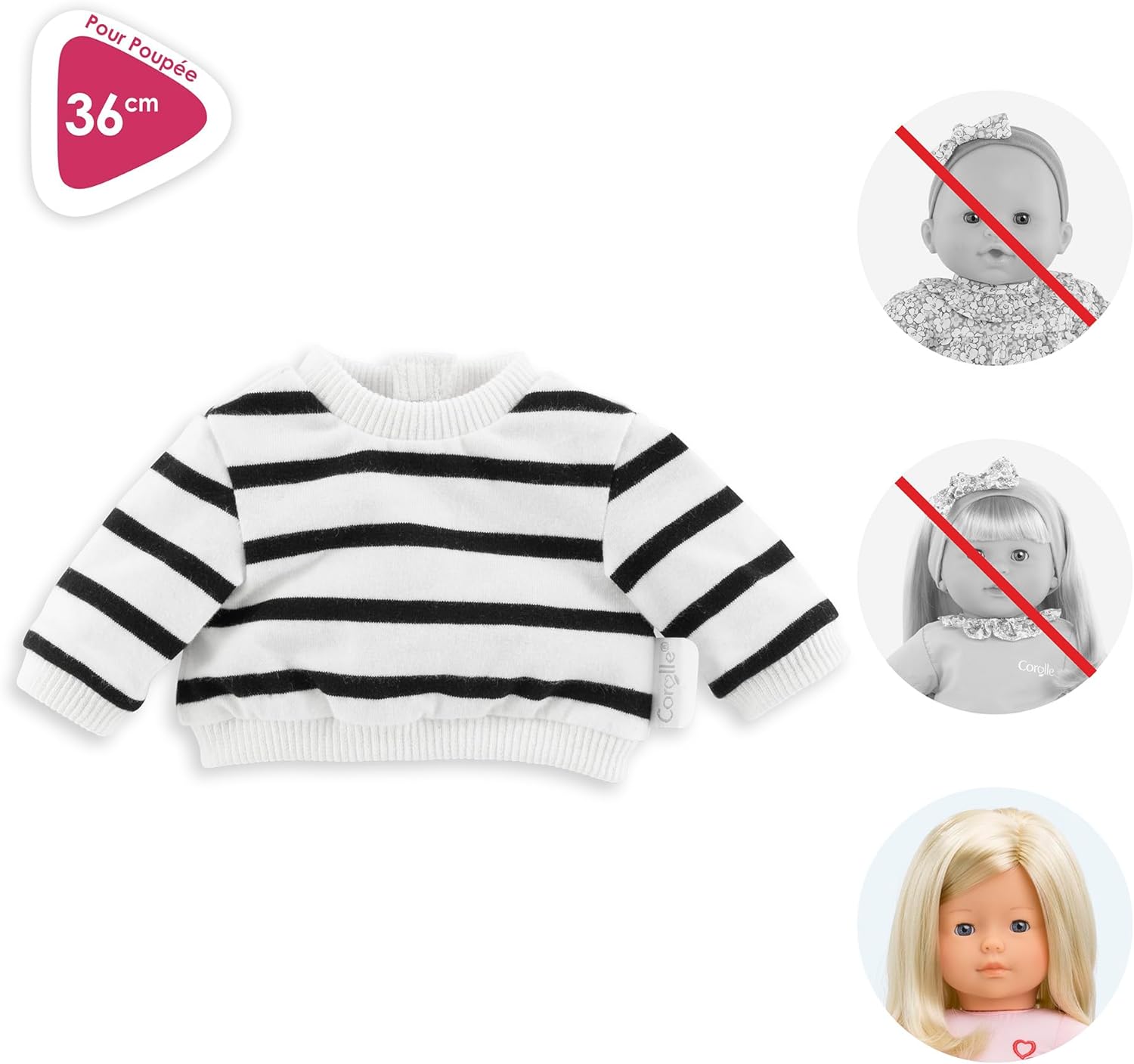 Corolle - 9000212550 Sailor dress for Ma doll, aged 4 years and above