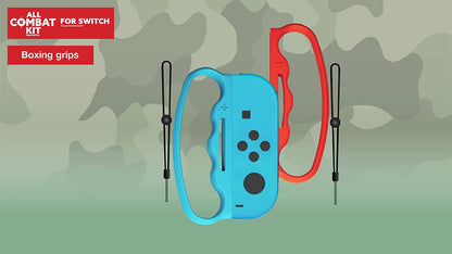 All Combat Kit for Switch - 8 in 1 with Swords, Rifle, Boxing Grips, Vertical Joypad & Leg/Arm Straps