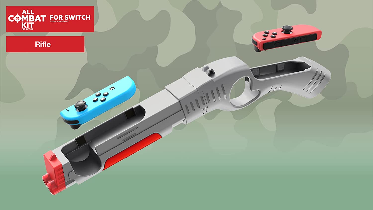 All Combat Kit for Switch - 8 in 1 with Swords, Rifle, Boxing Grips, Vertical Joypad & Leg/Arm Straps