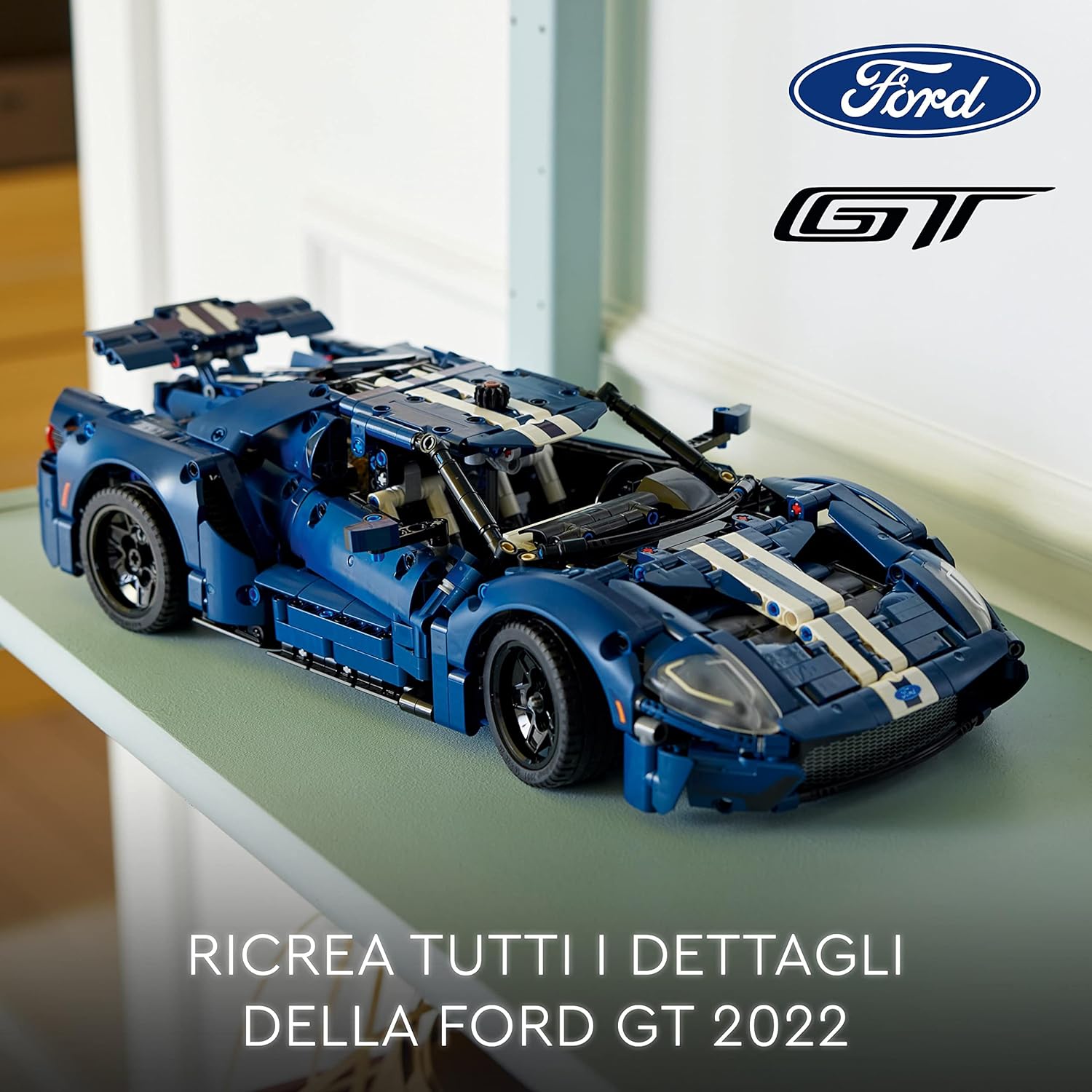 LEGO 42154 Technic 2022 Ford GT Car Model Kit for Adults to Build