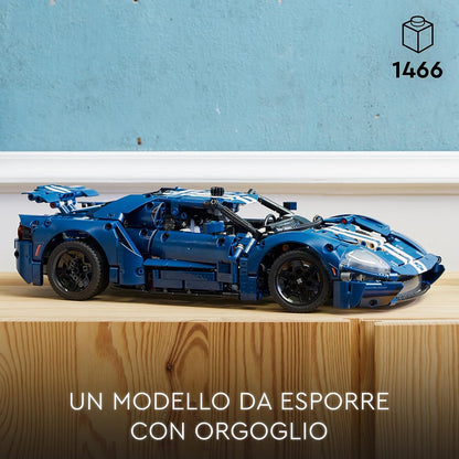LEGO 42154 Technic 2022 Ford GT Car Model Kit for Adults to Build