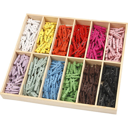 Mini-w?scheklammern Sortiment L 25 Mm B 3 Mm 288 Sort. Sortierte Farben