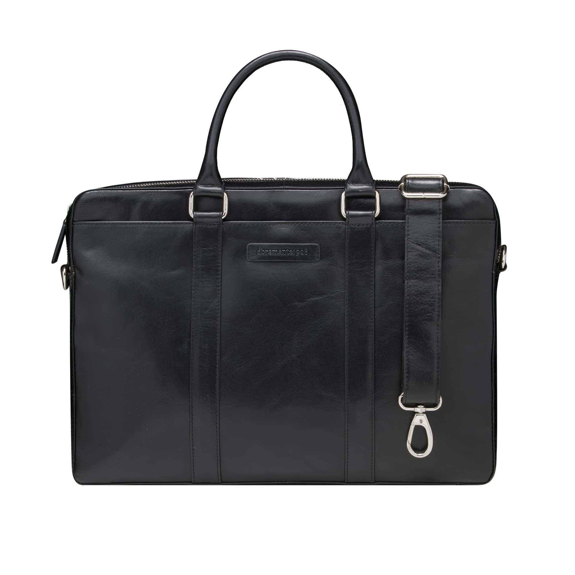 dbramante1928 - Nordborg laptoptas 15 inch voor dames en heren - aktetas met afneembare en verstelbare schouderriem - van echt volnerfleer