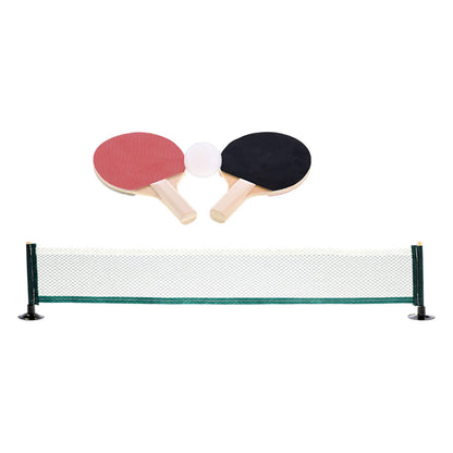 Gametime Table Tennis Set Mini 16 x 9 cm Black/Red 4-Piece