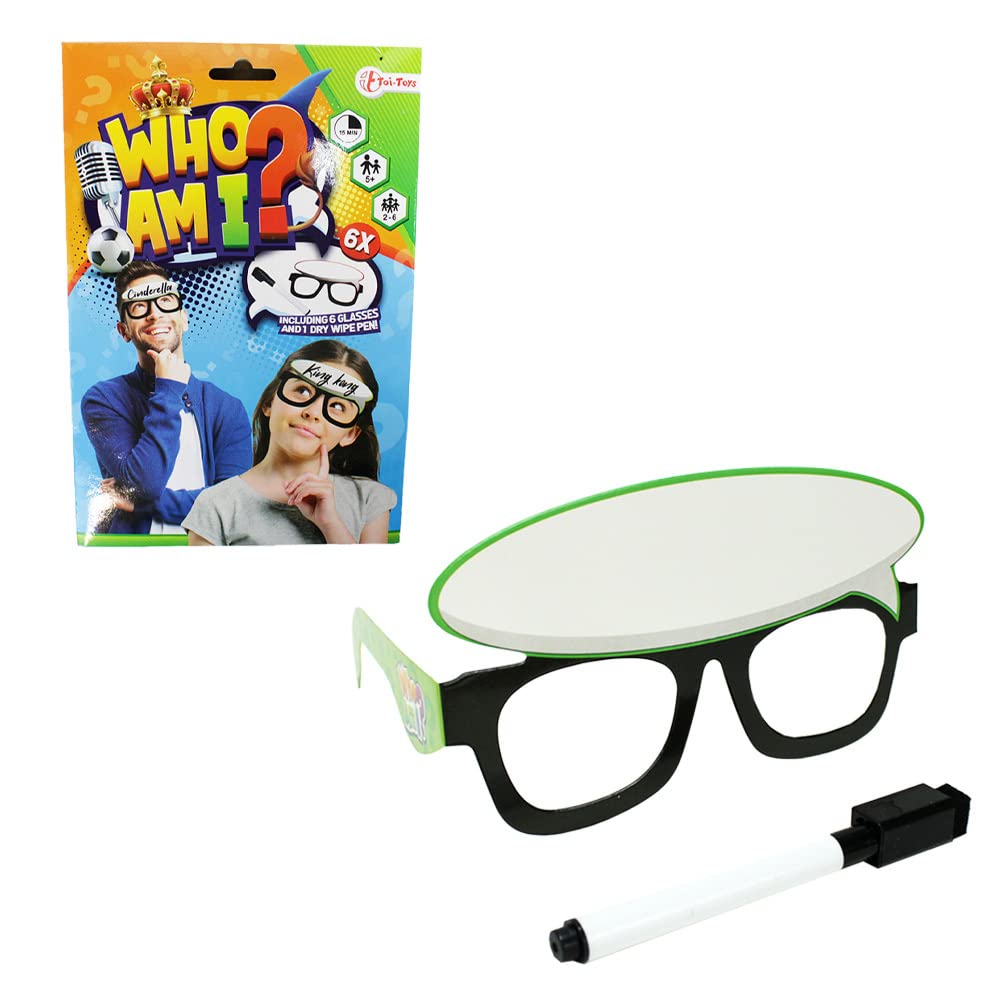 BEMIRO Wer Bin I? Game Includes 6 Glasses and Pen