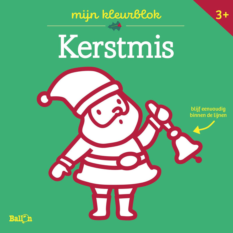 Kleurblok Junior - Kerst (dikke lijnen) (Kerstmis, 1