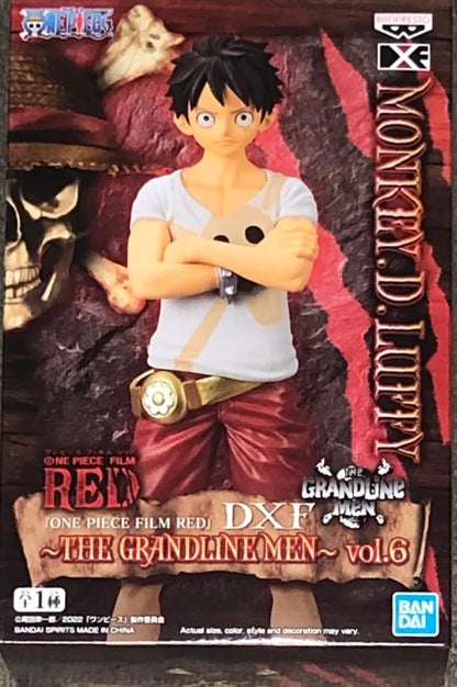 Bandai ONE PIECE RED MONKEY D LUFFY DFX THE GRANDLINE MEN VOL 6 FIGURE