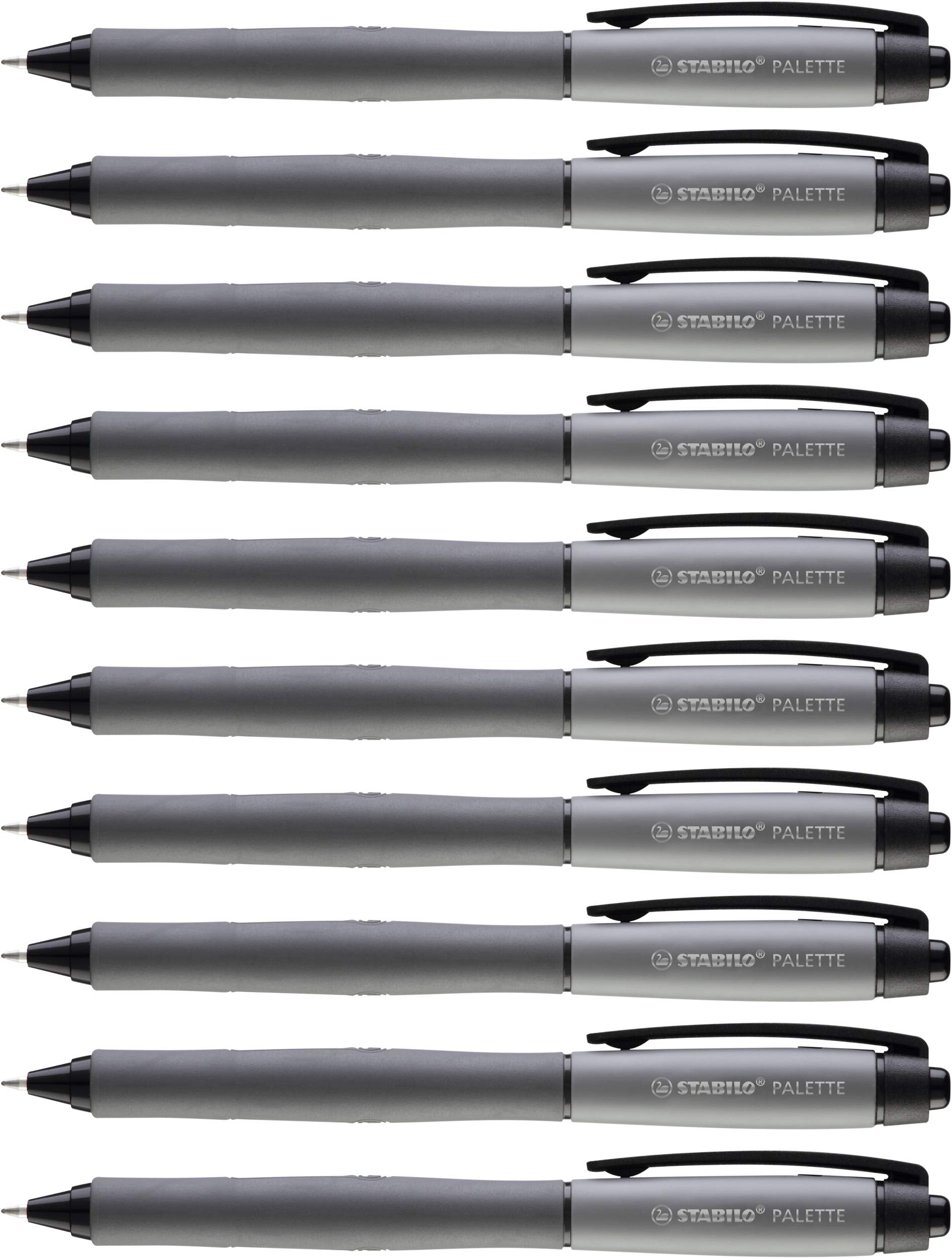 Retractable Rollerball Pen - STABILO PALETTE - Pack of 10