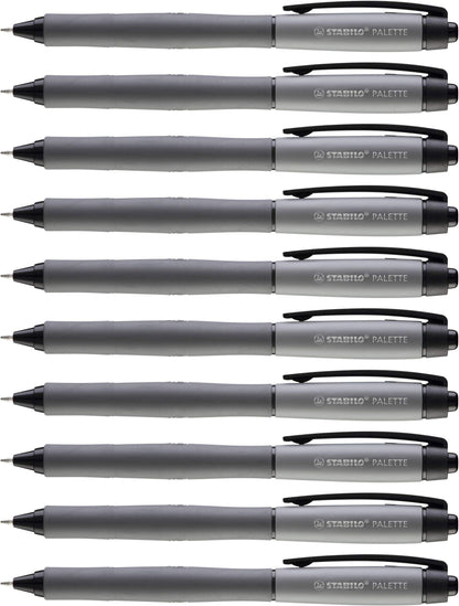 Retractable Rollerball Pen - STABILO PALETTE - Pack of 10