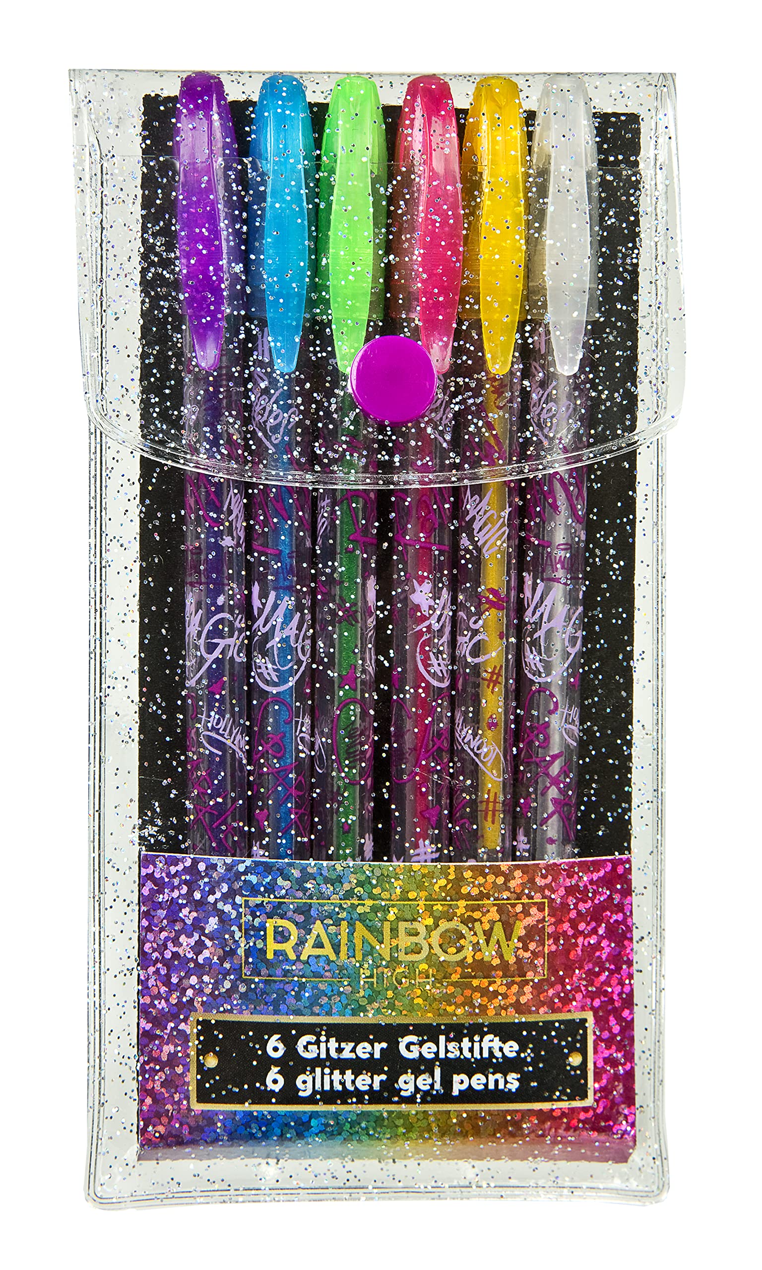 Undercover 1411RHOF0197 AND Rainbow High Gel Ballpoint Pen (Pack of 6)