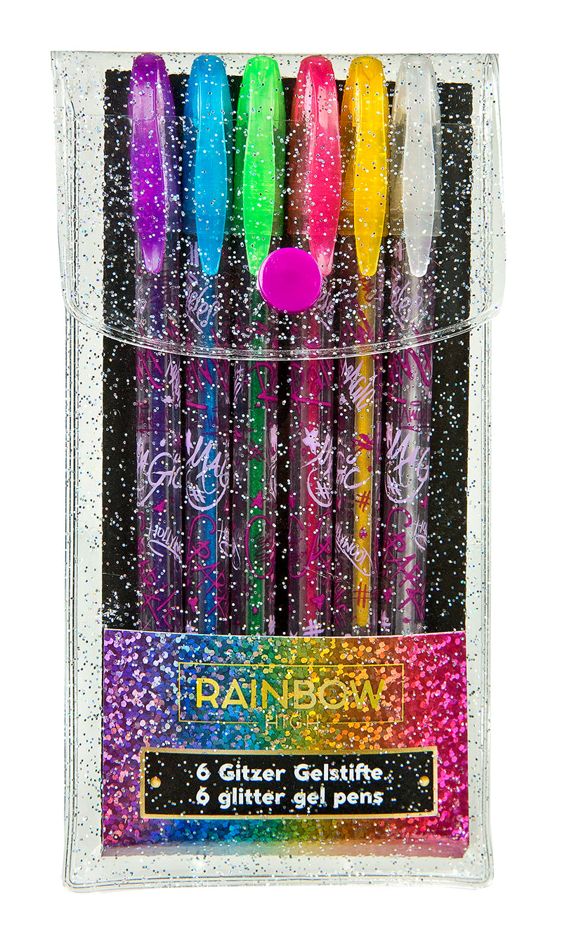 Undercover 1411RHOF0197 AND Rainbow High Gel Ballpoint Pen (Pack of 6)