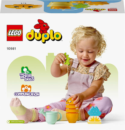 LEGO 10981 DUPLO My First Growing Carrot, Stacking Toys for Babies 1.5+ Years Old with 4 Vegetable Bricks, Learning Educational Toy for Toddlers