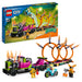 LEGO 60357 City Stuntz Stunt Truck & Ring of Fire Challenge with Flywheel-Powered Motorbike Toy and Minifigures, Fun Gift for Kids Aged 6 Plus, 2023 Set Single