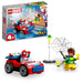 LEGO Marvel Spider-Man's Car and Doc Ock Set 10789, Spidey and His Amazing Friends Buildable Toy for Kids 4 Plus Years Old with Glow in The Dark Pieces, Blue,red