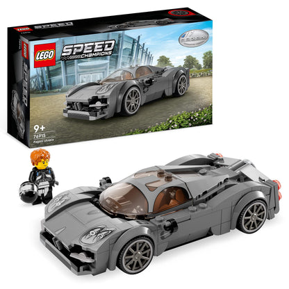 LEGO Speed Champions Pagani Utopia Race Car Toy Model Building Kit, Italian Hypercar, Collectible Racing Vehicle, 2023 Set 76915 Single