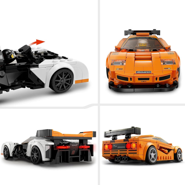 LEGO Speed Champions McLaren Solus GT & McLaren F1 LM Set, 2 Iconic Race Car Toys for 9 Plus Year Old Boys & Girls, Hypercar Model Building Kit, Collectible Gift for Kids 76918 Single