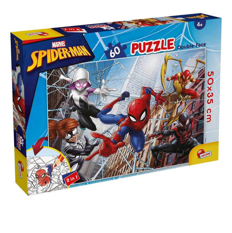Liscianigiochi 99689 Lisciani Spiele Marvel Puzzle DF Plus 60 Spiderman