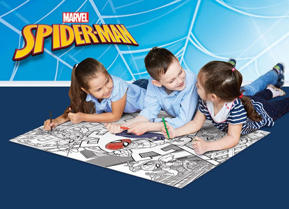 Liscianigiochi - Marvel Puzzle DF, 99740 - Doppelseitiges MAXIFLOOR Puzzle 24 Teile - Spiderman - 70x50 cm - Fördert Feinmotorik, Kreativität und Vorstellungskraft