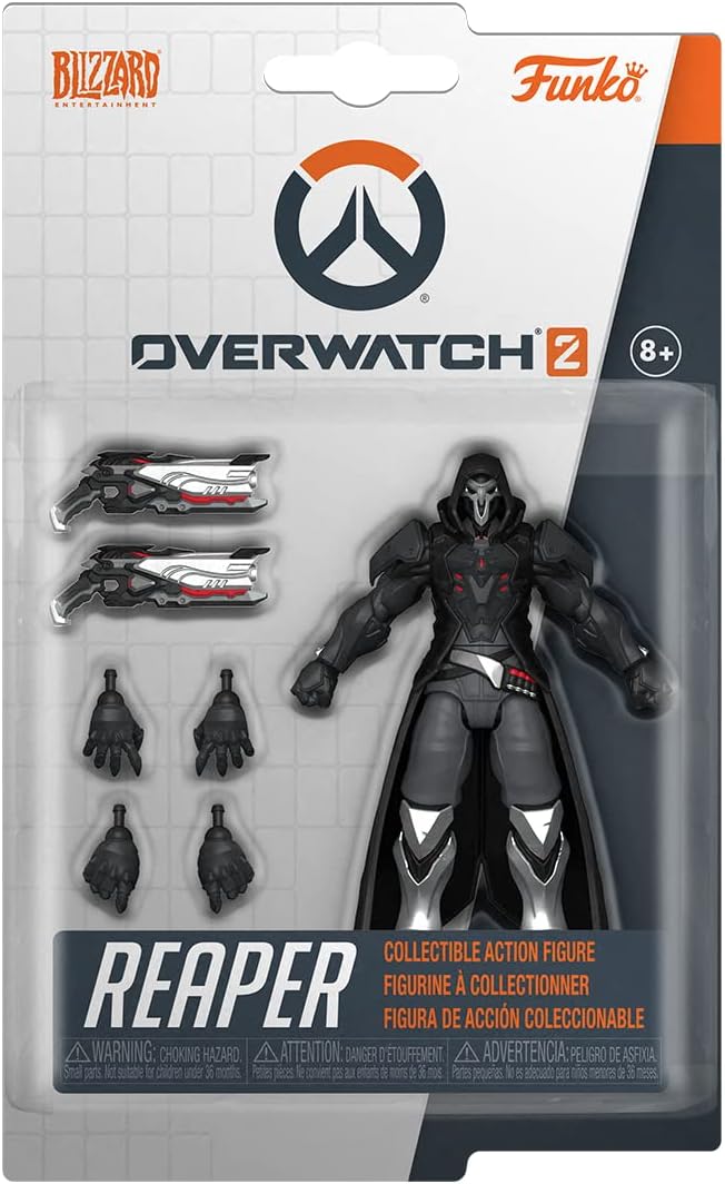 Funko Action Figure: OW 2– Reaper 3.75'' - Overwatch 2 - Collectable Toy - Gift Idea - Official Merchandise - for Boys, Girls, Kids & Adults - Video Games Fans