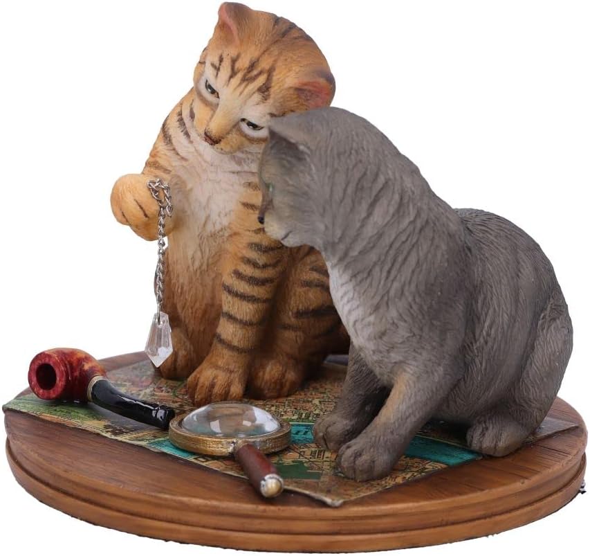 Nemesis Now Lisa Parker Purrlock Holmes, Brown, 10.5cm