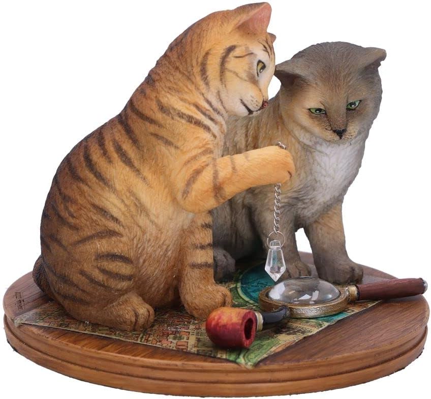 Nemesis Now Lisa Parker Purrlock Holmes, Brown, 10.5cm
