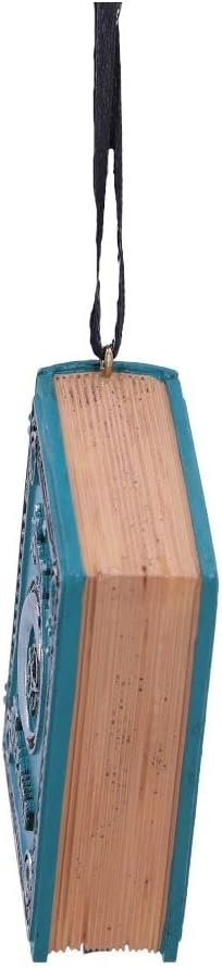 Nemesis Now Book of Dreams Hanging Ornament 7cm, Resin, Blue, Book of Dreams Hanging Ornament, Crescent Moon Design, Cast in the Finest Resin, Expertly Hand-Painted