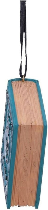 Nemesis Now Book of Dreams Hanging Ornament 7cm, Resin, Blue, Book of Dreams Hanging Ornament, Crescent Moon Design, Cast in the Finest Resin, Expertly Hand-Painted