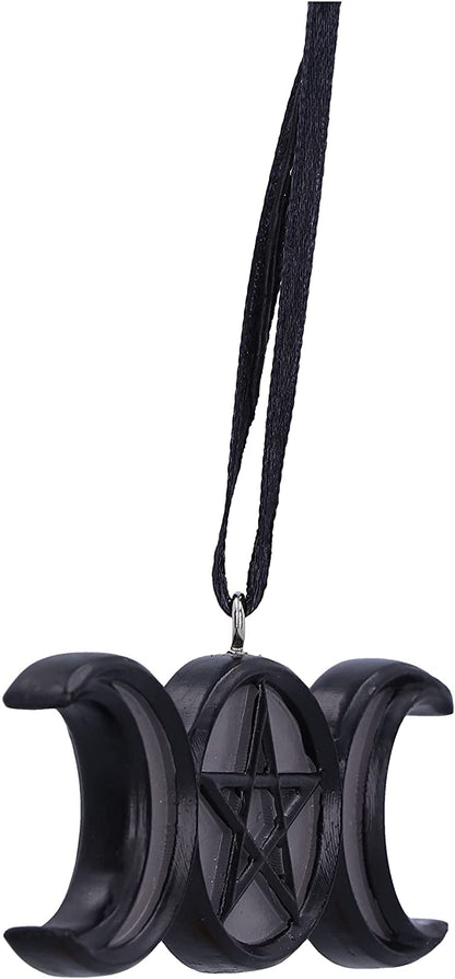 Nemesis Now Witching Wares Triple Moon Magic Hanging Ornament, Polyresin, 7.5cm