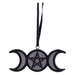 Nemesis Now Witching Wares Triple Moon Magic Hanging Ornament, Polyresin, 7.5cm