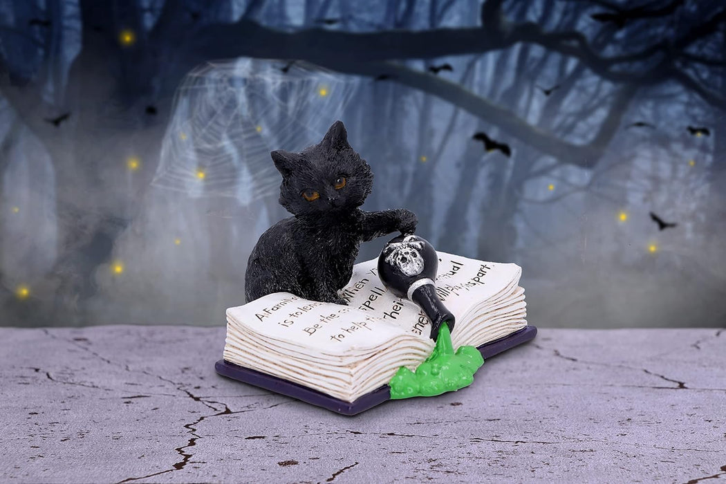 Nemesis Now Mischievous Feline Cat Figurine, Black, 10.5cm