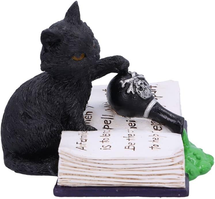 Nemesis Now Mischievous Feline Cat Figurine, Black, 10.5cm